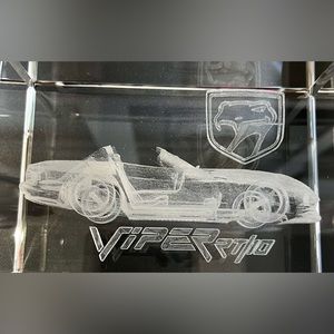 Viper RT -10 Leaded crystal engraved Dodge Viper
